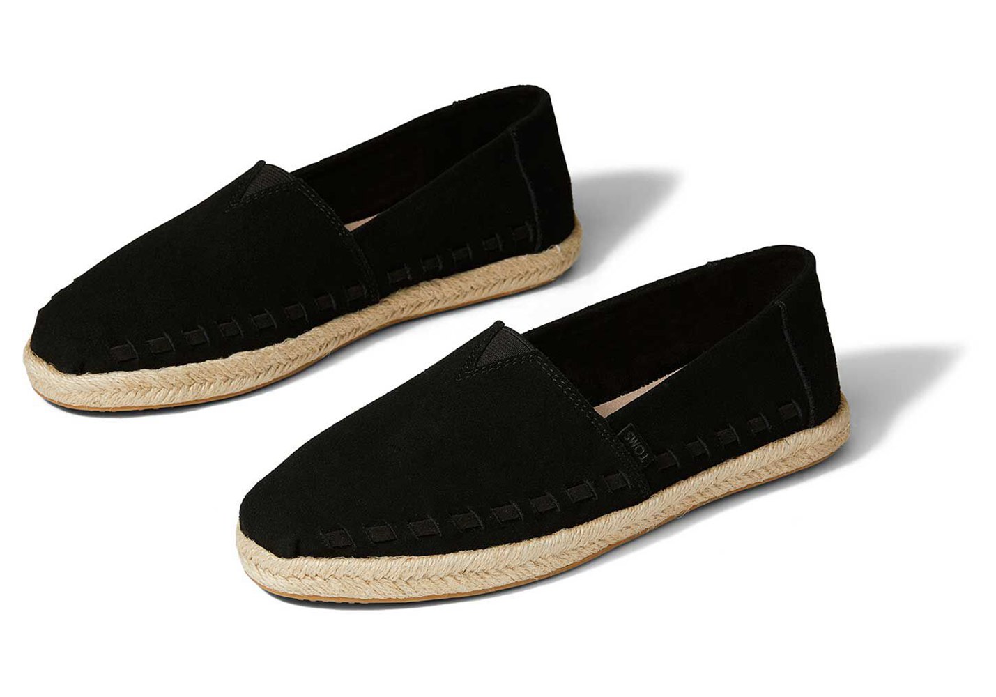 Toms Espadryle Damskie Czarne - Alpargata Rope - 31LDBUSVF